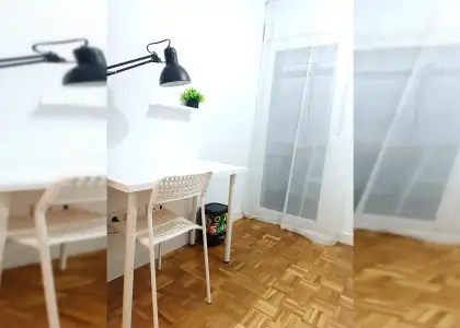Habitación en un apartamento compartido de 3 habitaciones en alquiler en Pilarica-Los Santos. en Valladolid